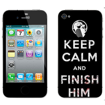   «Keep calm and Finish him Mortal Kombat»   Apple iPhone 4