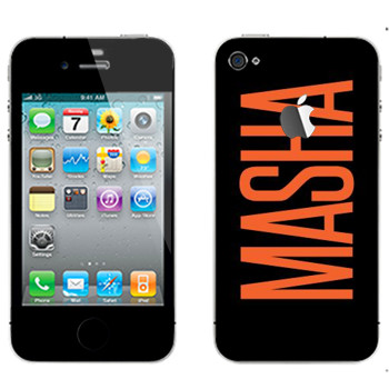   «Masha»   Apple iPhone 4