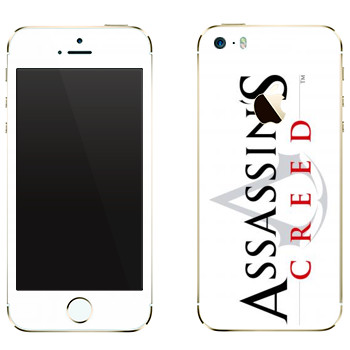 Виниловая наклейка «Assassins creed Логотип» на телефон Apple iPhone 5