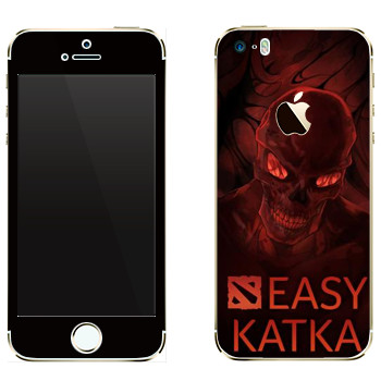 Виниловая наклейка «Easy Katka ад» на телефон Apple iPhone 5
