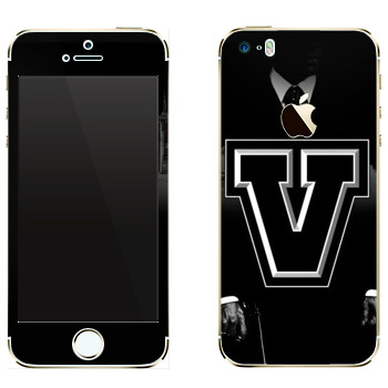 Виниловая наклейка «GTA 5 black logo» на телефон Apple iPhone 5