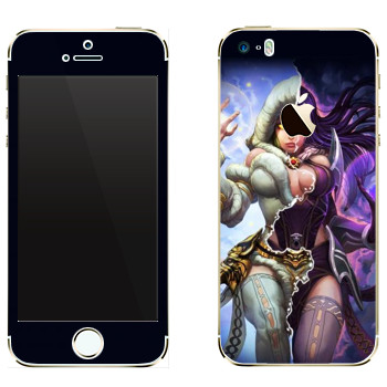 Виниловая наклейка «Hel : Smite Gods» на телефон Apple iPhone 5