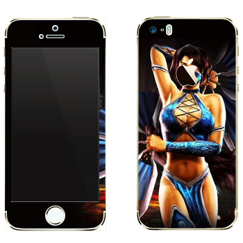 Виниловая наклейка «Китана - Mortal Kombat» на телефон Apple iPhone 5