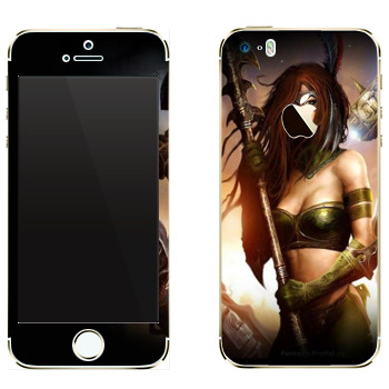 Виниловая наклейка «Neverwinter Женщина-воин» на телефон Apple iPhone 5