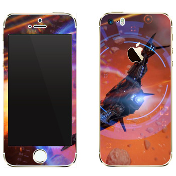 Виниловая наклейка «Star conflict Spaceship» на телефон Apple iPhone 5