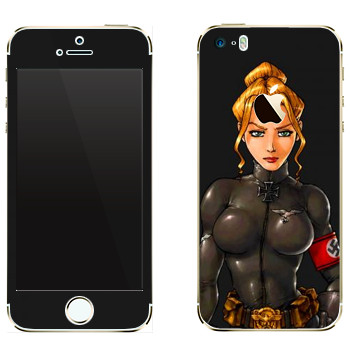 Виниловая наклейка «Wolfenstein - Девушка» на телефон Apple iPhone 5
