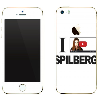 Виниловая наклейка «I - Spilberg» на телефон Apple iPhone 5