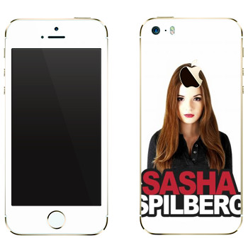 Виниловая наклейка «Sasha Spilberg» на телефон Apple iPhone 5