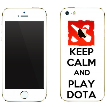   «Keep calm and Play DOTA»   Apple iPhone 5S