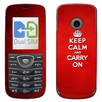   «Keep calm and carry on - »   LG A230