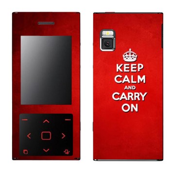   «Keep calm and carry on - »   LG BL20 Chocolate