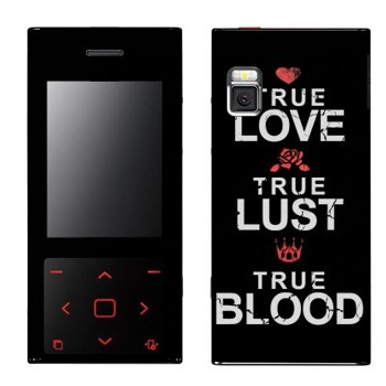   «True Love - True Lust - True Blood»   LG BL20 Chocolate