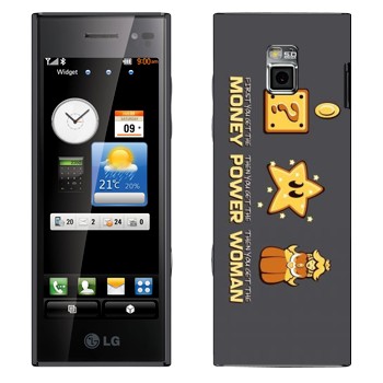   «Super Mario : Money, power, woman»   LG BL40 New Chocolate