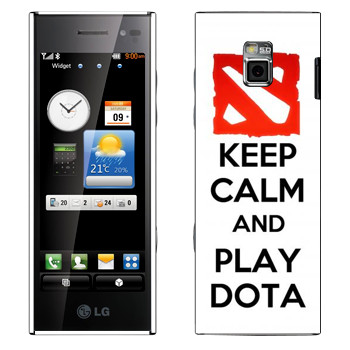   «Keep calm and Play DOTA»   LG BL40 New Chocolate