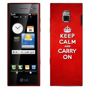   «Keep calm and carry on - »   LG BL40 New Chocolate