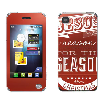   «Jesus is the reason for the season»   LG GD510