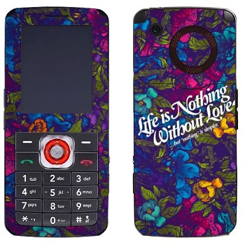  « Life is nothing without Love  »   LG GM200