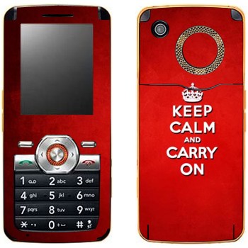   «Keep calm and carry on - »   LG GM205