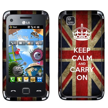   «Keep calm and carry on»   LG GM730