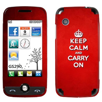   «Keep calm and carry on - »   LG GS290 Cookie Fresh