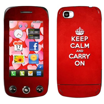   «Keep calm and carry on - »   LG GS500 Cookie Plus