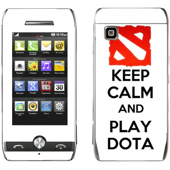   «Keep calm and Play DOTA»   LG GX500