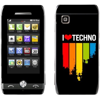   «I love techno»   LG GX500