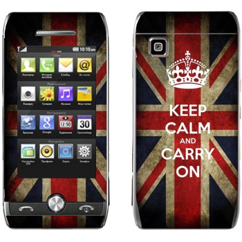   «Keep calm and carry on»   LG GX500