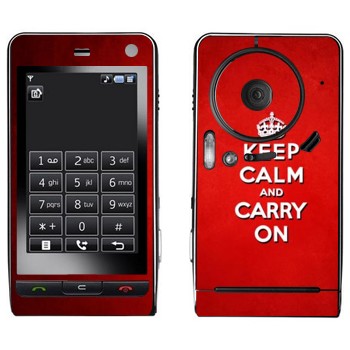   «Keep calm and carry on - »   LG KE990 Viewty