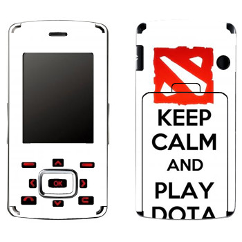   «Keep calm and Play DOTA»   LG KG800 Chocolate