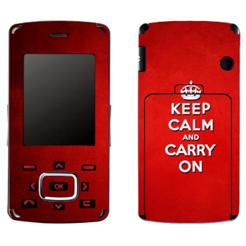  «Keep calm and carry on - »   LG KG800 Chocolate