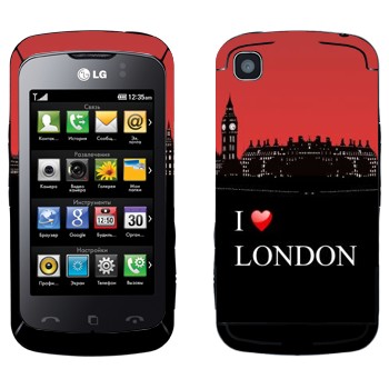   «I love London»   LG KM555 Clubby