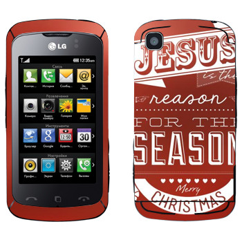   «Jesus is the reason for the season»   LG KM555 Clubby