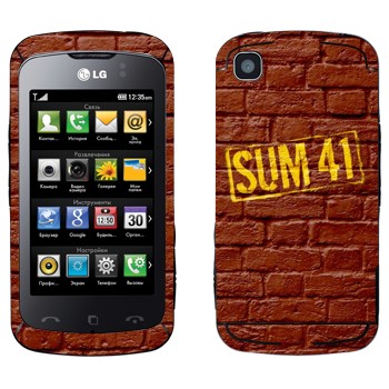   «- Sum 41»   LG KM555 Clubby