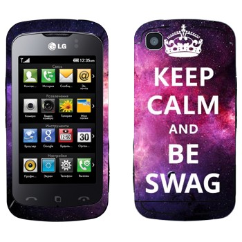   «Keep Calm and be SWAG»   LG KM555 Clubby