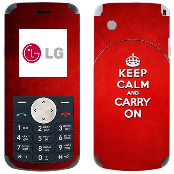   «Keep calm and carry on - »   LG KP105