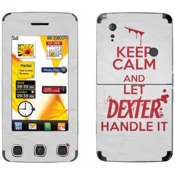   «Keep Calm and let Dexter handle it»   LG KP500 Cookie