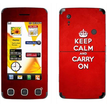   «Keep calm and carry on - »   LG KP500 Cookie
