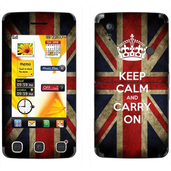   «Keep calm and carry on»   LG KP500 Cookie