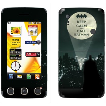   «Keep calm and call Batman»   LG KP500 Cookie