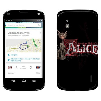   «  - American McGees Alice»   LG Nexus 4