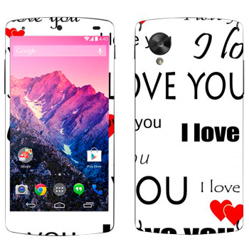   «I Love You -   »   LG Nexus 5