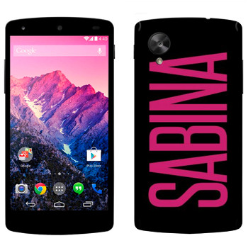   «Sabina»   LG Nexus 5