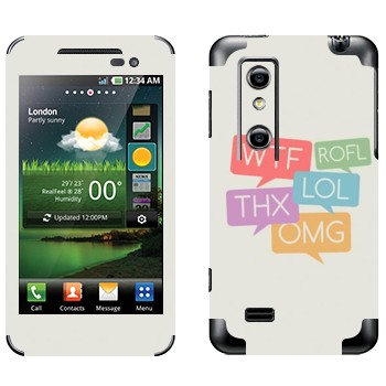   «WTF, ROFL, THX, LOL, OMG»   LG Optimus 3D