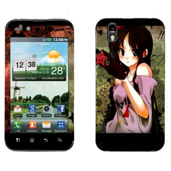   «  - K-on»   LG Optimus Black/White