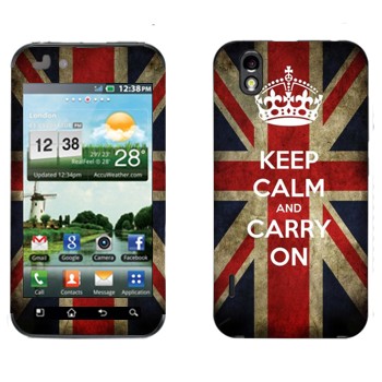   «Keep calm and carry on»   LG Optimus Black/White