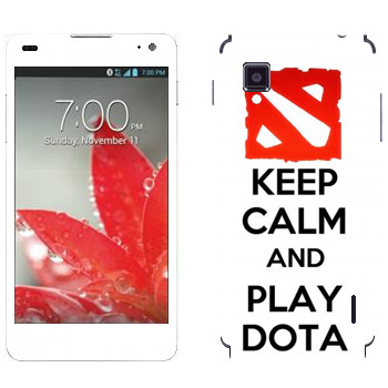   «Keep calm and Play DOTA»   LG Optimus G