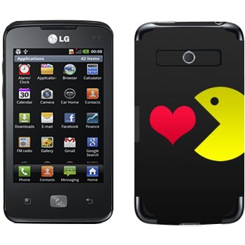   «I love Pacman»   LG Optimus Hub