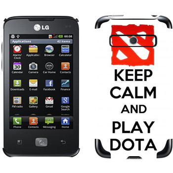  «Keep calm and Play DOTA»   LG Optimus Hub