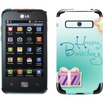   «Happy birthday»   LG Optimus Hub